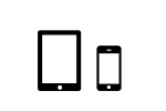 Une image en noir et blanc d’une tablette.